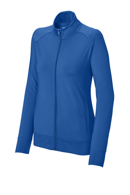 Sport-Tek Women's Sport-Wick Stretch Full-Zip Cadet Jacket LST857 True Royal
