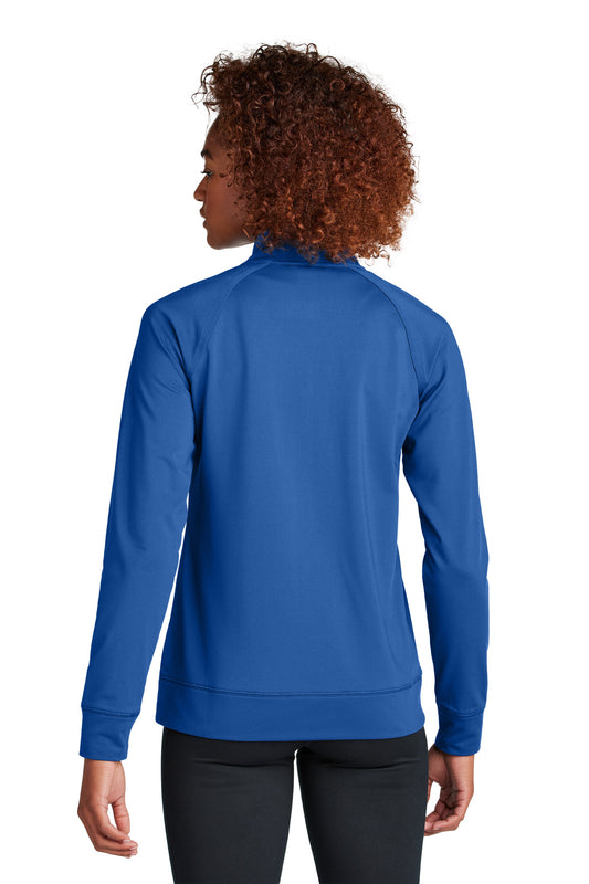 Sport-Tek Women's Sport-Wick Stretch Full-Zip Cadet Jacket LST857 True Royal