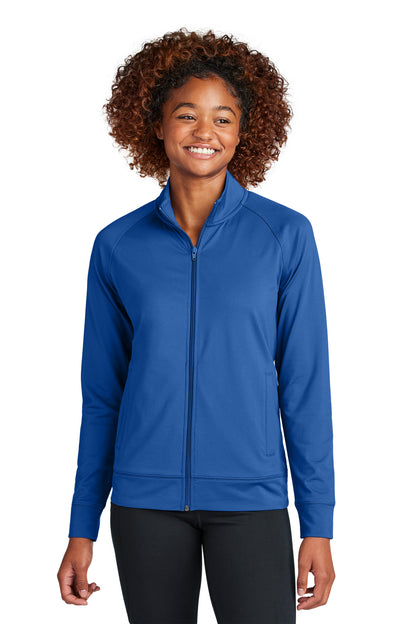 Sport-Tek Women's Sport-Wick Stretch Full-Zip Cadet Jacket LST857 True Royal