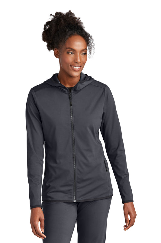 Sport-Tek Women's Circuit Hooded Full-Zip LST870 Graphite