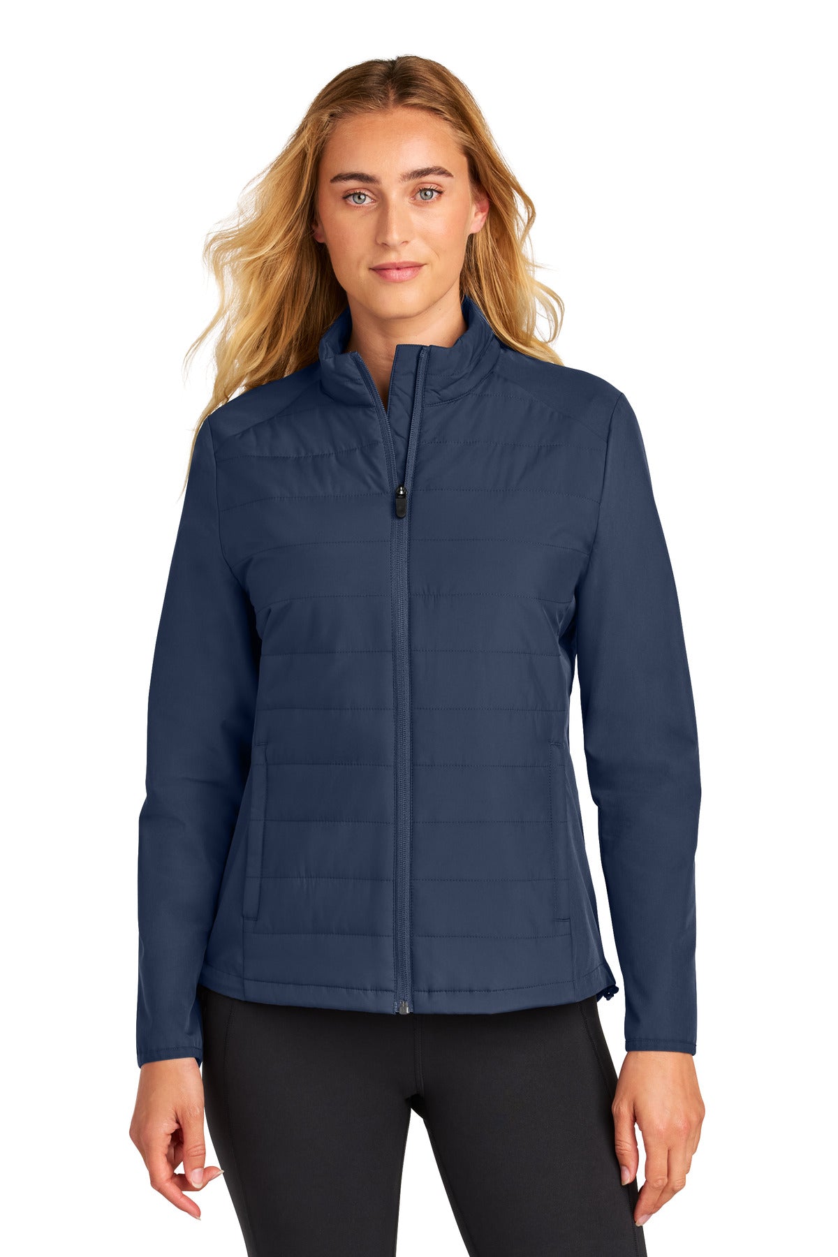 Sport-Tek Women's Teknical Hybrid Jacket LST940 True Navy