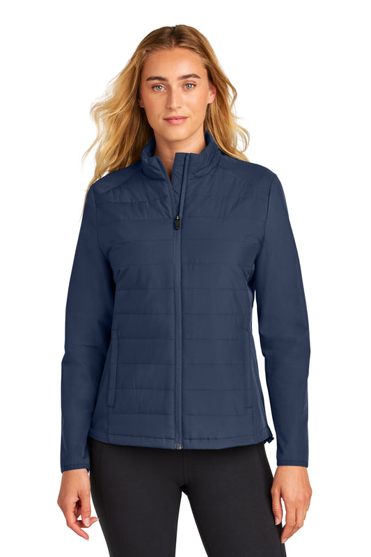 Sport-Tek Women's Teknical Hybrid Jacket LST940 True Navy