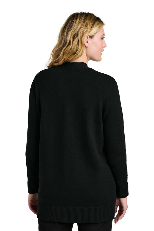 Port Authority Women's Easy Care Open-Front Cardigan Sweater LSW2890 Deep Black