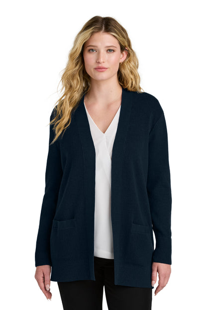 Port Authority Women's Easy Care Open-Front Cardigan Sweater LSW2890 River Blue Navy