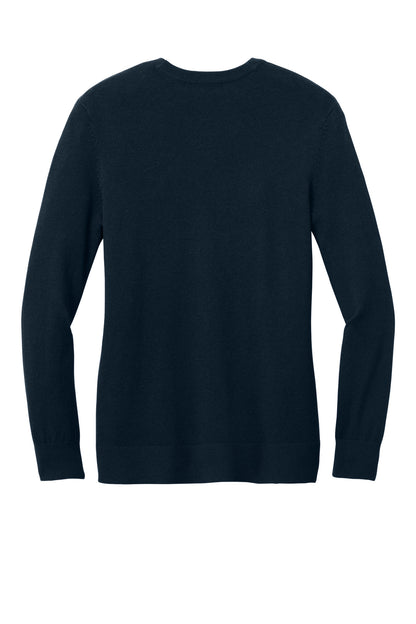 Port Authority Women's Easy Care Button-Up Cardigan Sweater LSW4150 River Blue Navy