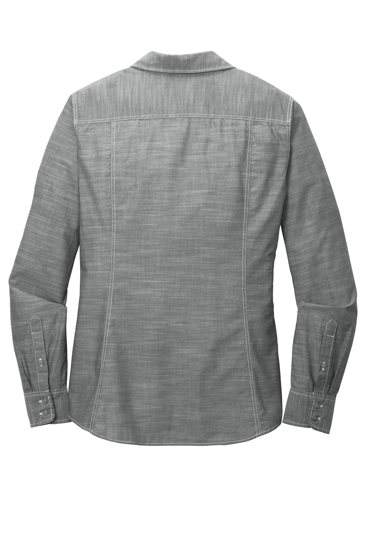 Port Authority Women's Slub Chambray Shirt. LW380 Grey
