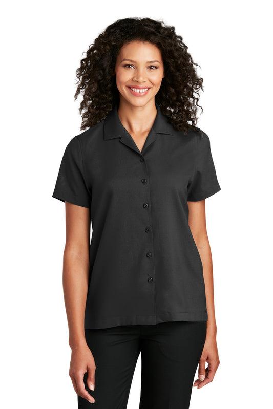 Port Authority Women's Short Sleeve Performance Staff Shirt LW400 Black
