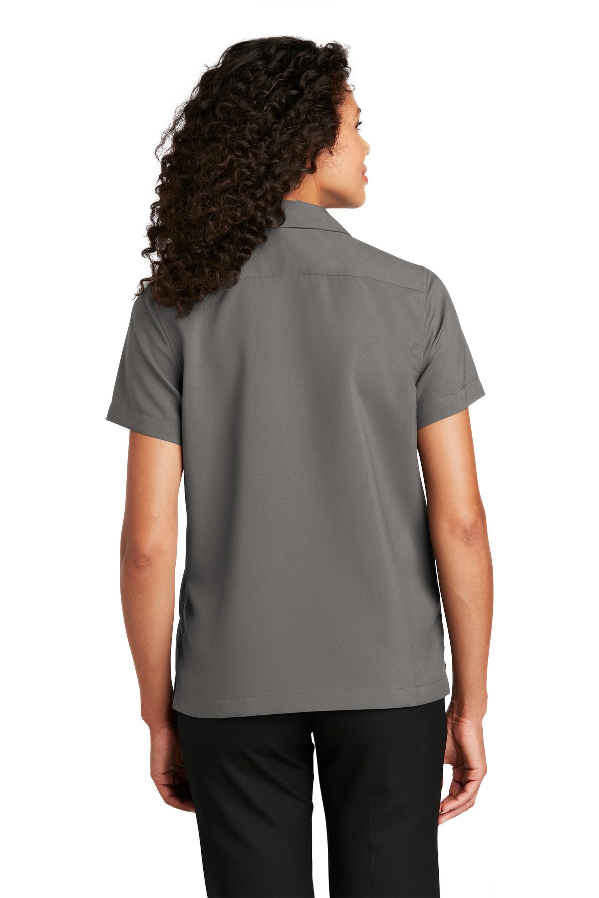 Port Authority Women's Short Sleeve Performance Staff Shirt LW400 Graphite