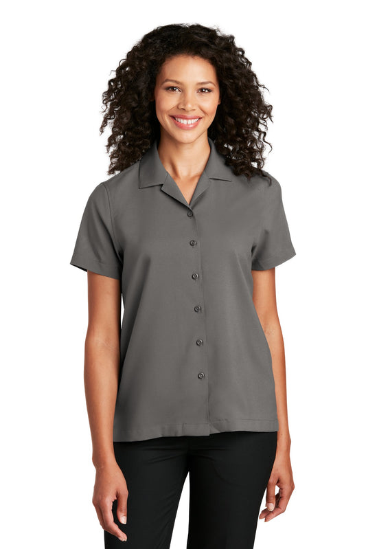Port Authority Women's Short Sleeve Performance Staff Shirt LW400 Graphite