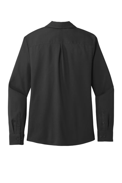 Port Authority Women's Long Sleeve Performance Staff Shirt LW401 Black