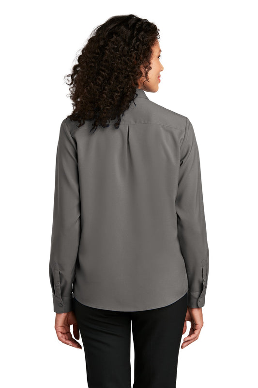 Port Authority Women's Long Sleeve Performance Staff Shirt LW401 Graphite