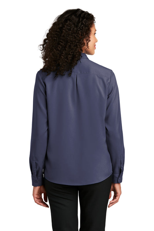Port Authority Women's Long Sleeve Performance Staff Shirt LW401 True Navy