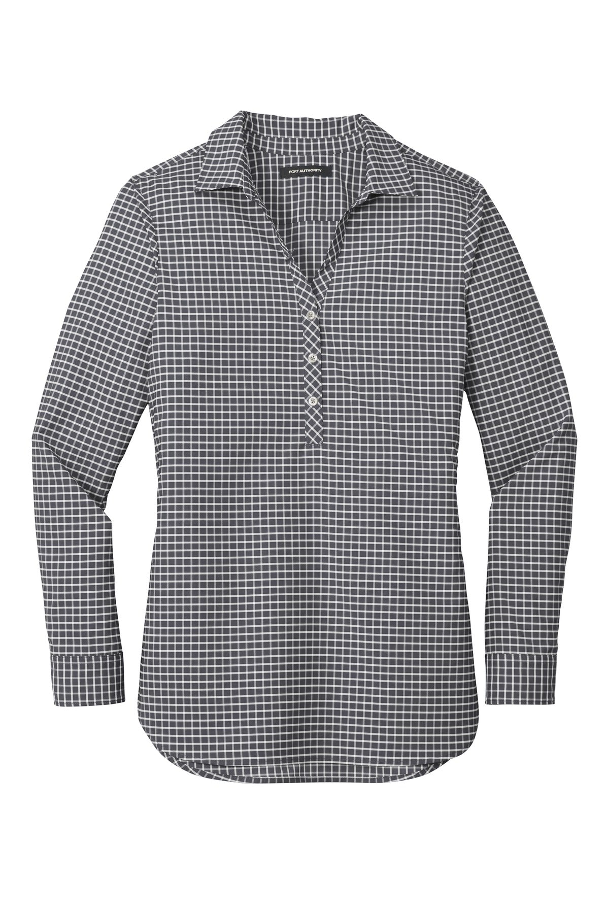 Port Authority  Ladies City Stretch Tunic LW680 Graphite/ White