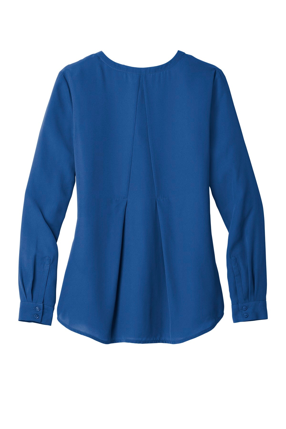 Port Authority Women's Long Sleeve Button-Front Blouse. LW700 True Blue