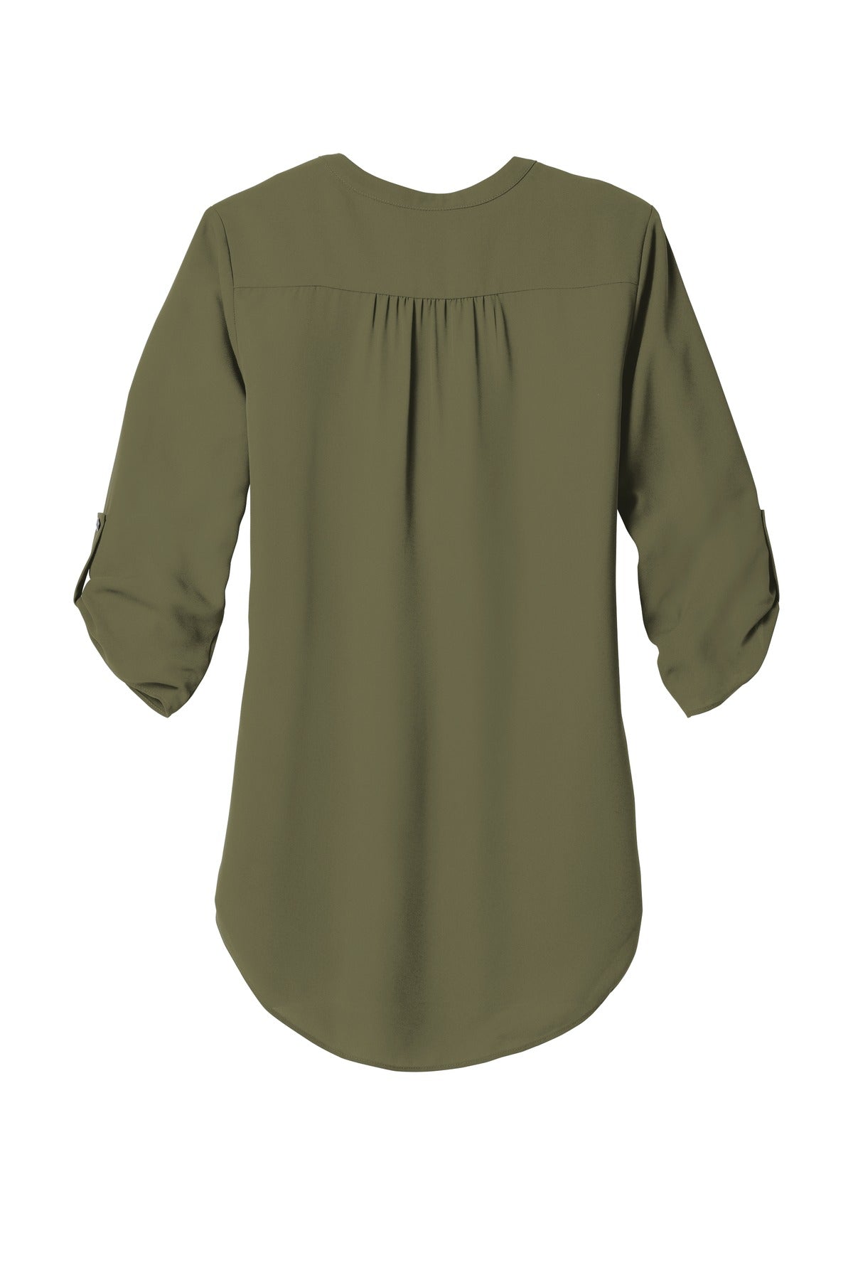Port Authority Women's 3/4-Sleeve Tunic Blouse. LW701 Deep Olive
