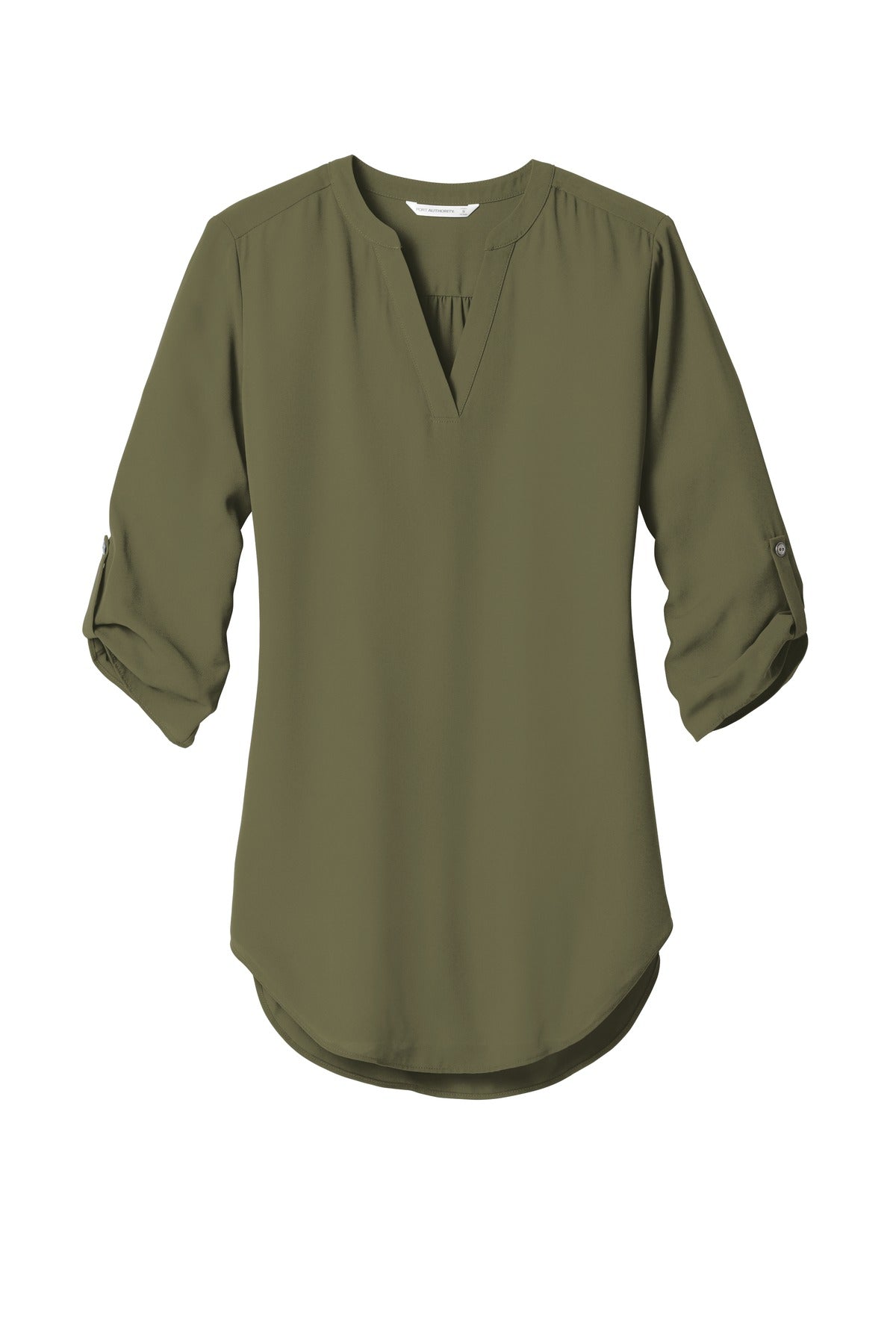 Port Authority Women's 3/4-Sleeve Tunic Blouse. LW701 Deep Olive