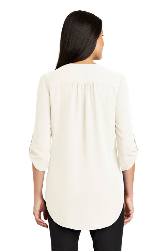 Port Authority Women's 3/4-Sleeve Tunic Blouse. LW701 Ivory Chiffon