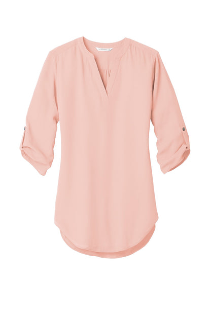 Port Authority Women's 3/4-Sleeve Tunic Blouse. LW701 Rose Quartz