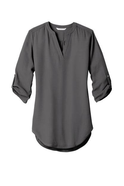 Port Authority Women's 3/4-Sleeve Tunic Blouse. LW701 Sterling Grey