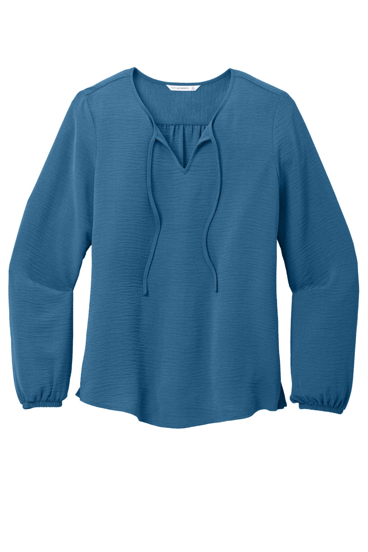 Port Authority Women's Textured Crepe Blouse LW714 Aegean Blue
