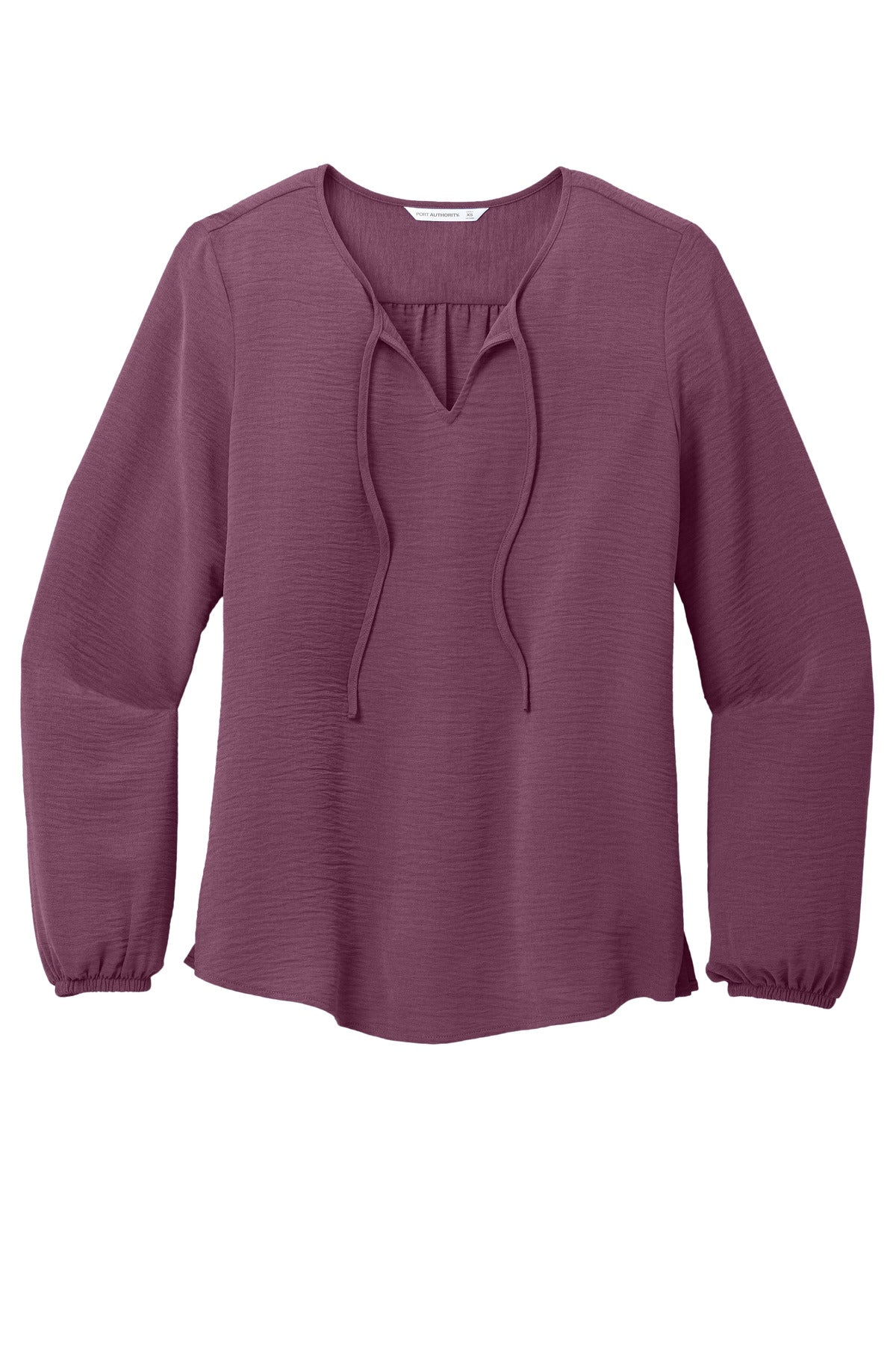 Port Authority Women's Textured Crepe Blouse LW714 Purple Mist