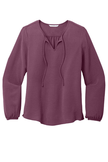 Port Authority Women's Textured Crepe Blouse LW714 Purple Mist