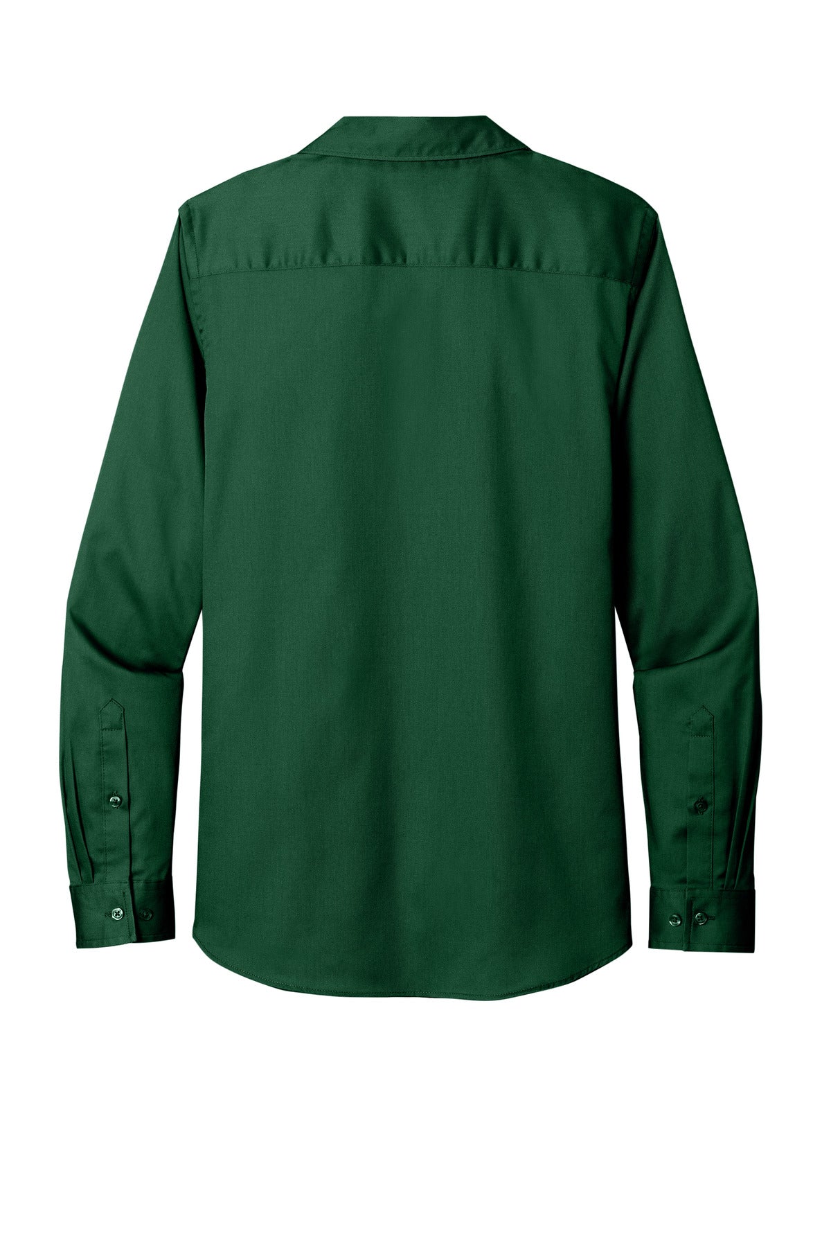 Port Authority Women's Long Sleeve SuperPro ReactTwill Shirt. LW808 Dark Green