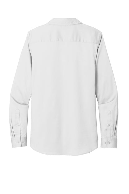 Port Authority Women's Long Sleeve SuperPro ReactTwill Shirt. LW808 White