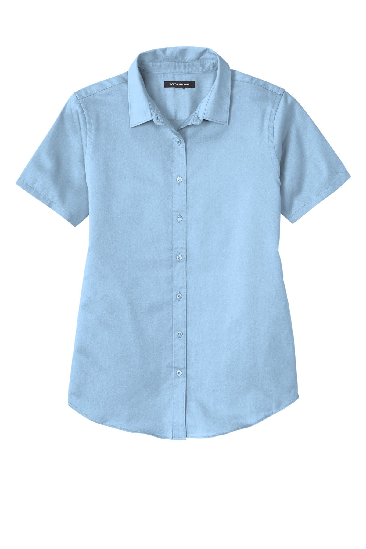 Port Authority Women's Short Sleeve SuperPro ReactTwill Shirt. LW809 Cloud Blue
