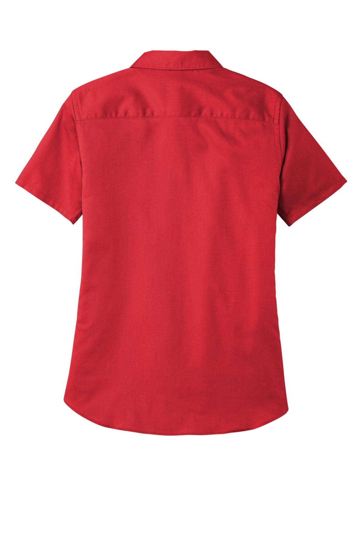 Port Authority Women's Short Sleeve SuperPro ReactTwill Shirt. LW809 Rich Red