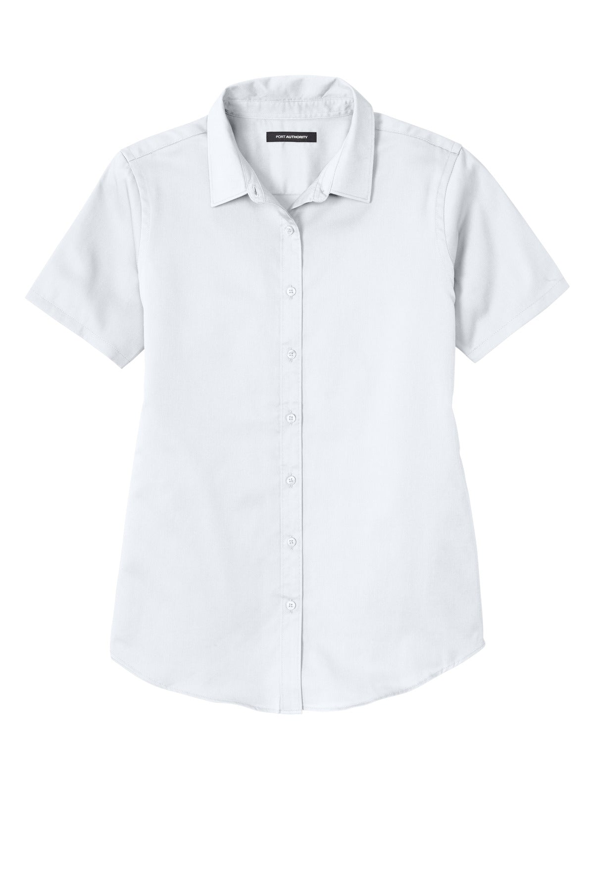 Port Authority Women's Short Sleeve SuperPro ReactTwill Shirt. LW809 White