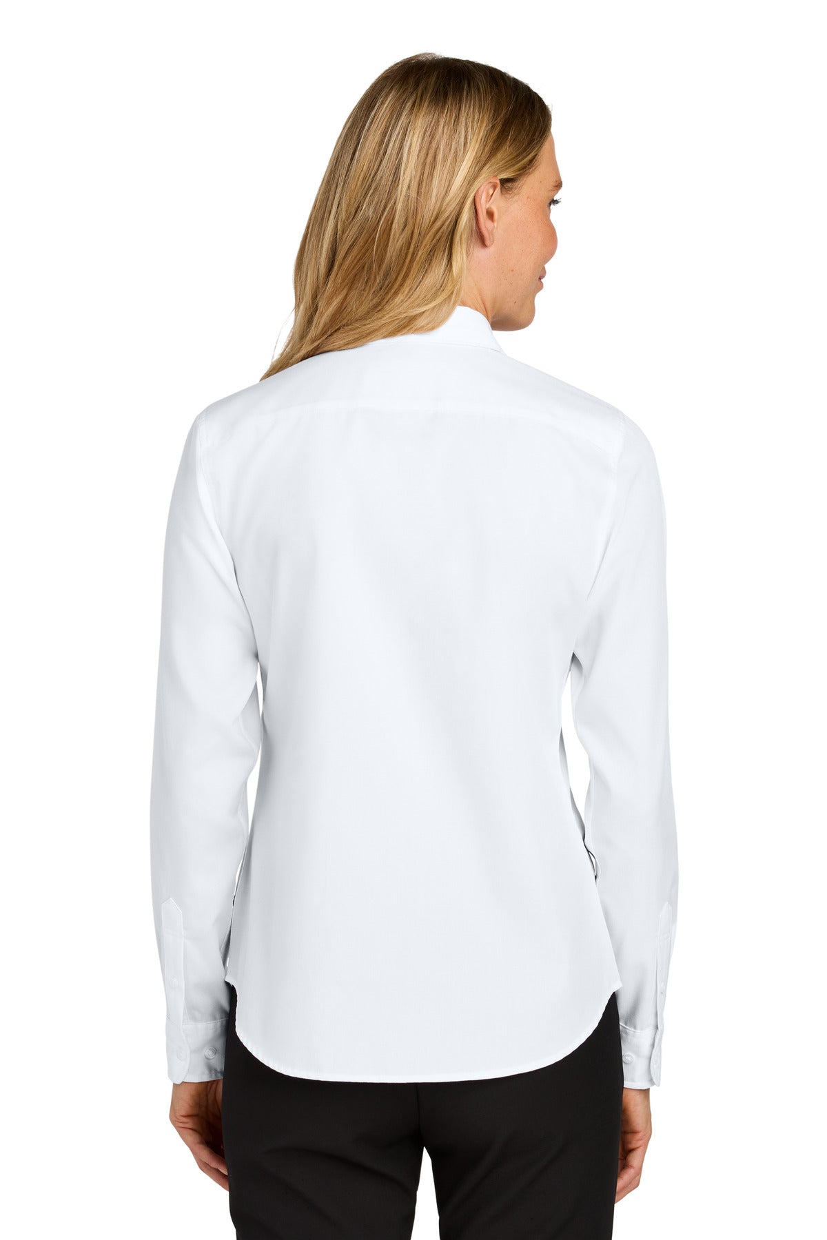 Port Authority Women's Long Sleeve Nailhead Easy Care Shirt LW816 White