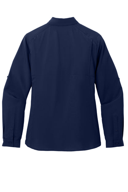 Port Authority Women's Long Sleeve UV Daybreak Shirt LW960 True Navy