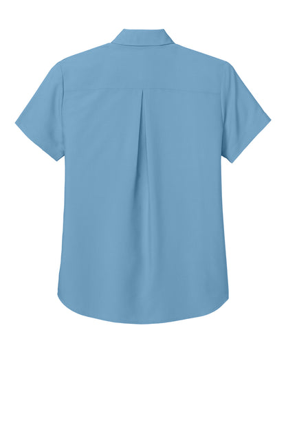 Port Authority Women's Short Sleeve UV Dockside Shirt LW963 Carolina Blue