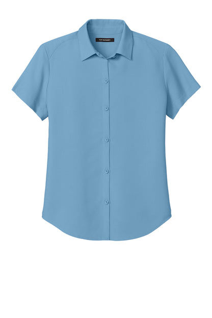 Port Authority Women's Short Sleeve UV Dockside Shirt LW963 Carolina Blue