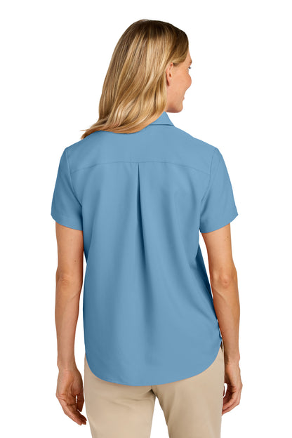 Port Authority Women's Short Sleeve UV Dockside Shirt LW963 Carolina Blue