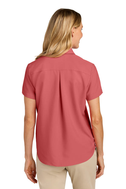 Port Authority Women's Short Sleeve UV Dockside Shirt LW963 Coral Reef