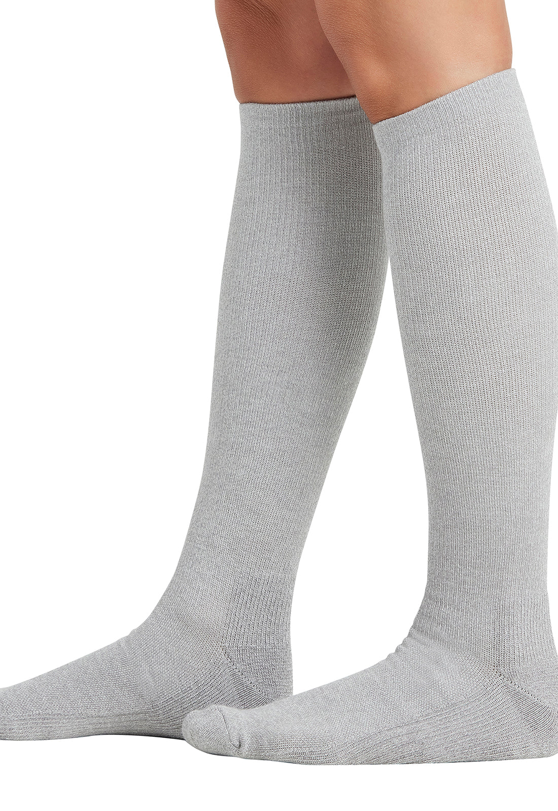 Legwear LXSUPPORT Knee High 15-20 mmHg Compression Socks Alloy Model Image Right Side | Cherokee