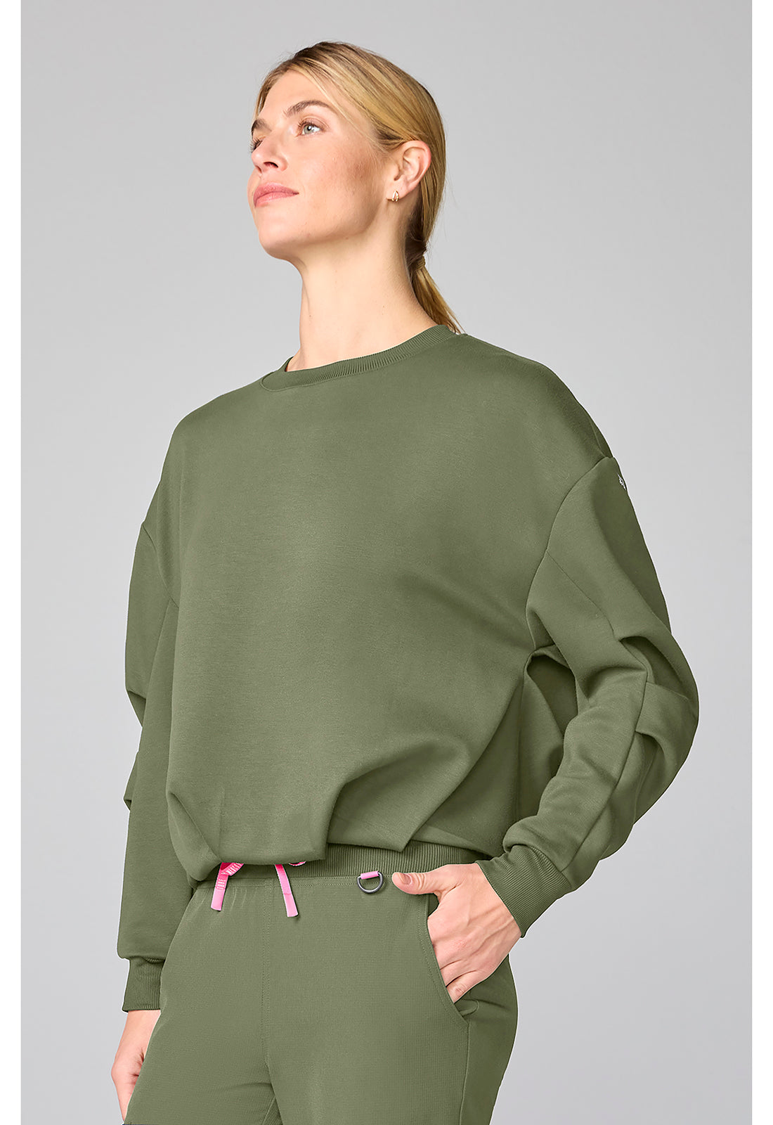 Lifestyle MC00002 Women's Bubble Pullover Olive