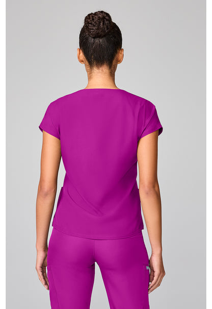 Insight MC00008 Women's Dolman Sleeve Scrub Top Back To The Fuschia