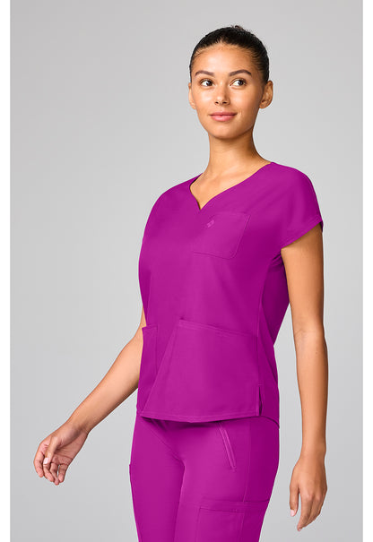 Insight MC00008 Women's Dolman Sleeve Scrub Top Back To The Fuschia