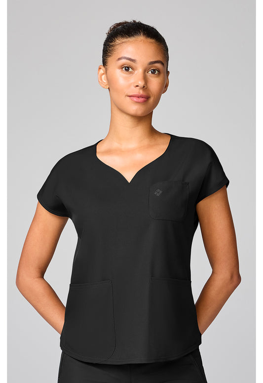 Insight MC00008 Women's Dolman Sleeve Scrub Top Black
