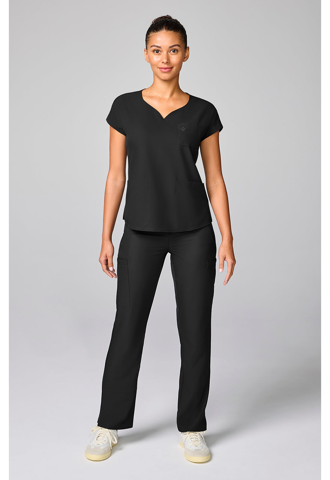 Insight MC00008 Women's Dolman Sleeve Scrub Top Black