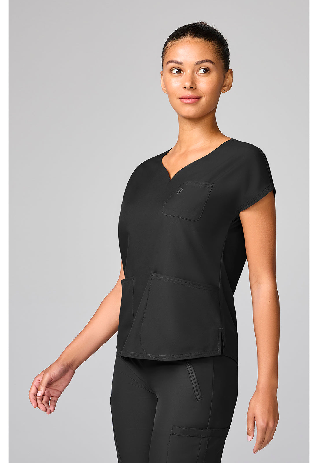 Insight MC00008 Women's Dolman Sleeve Scrub Top Black