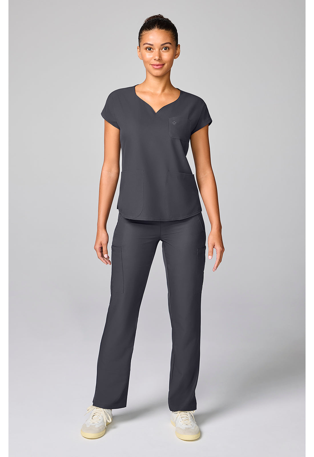 Insight MC00008 Women's Dolman Sleeve Scrub Top Pewter