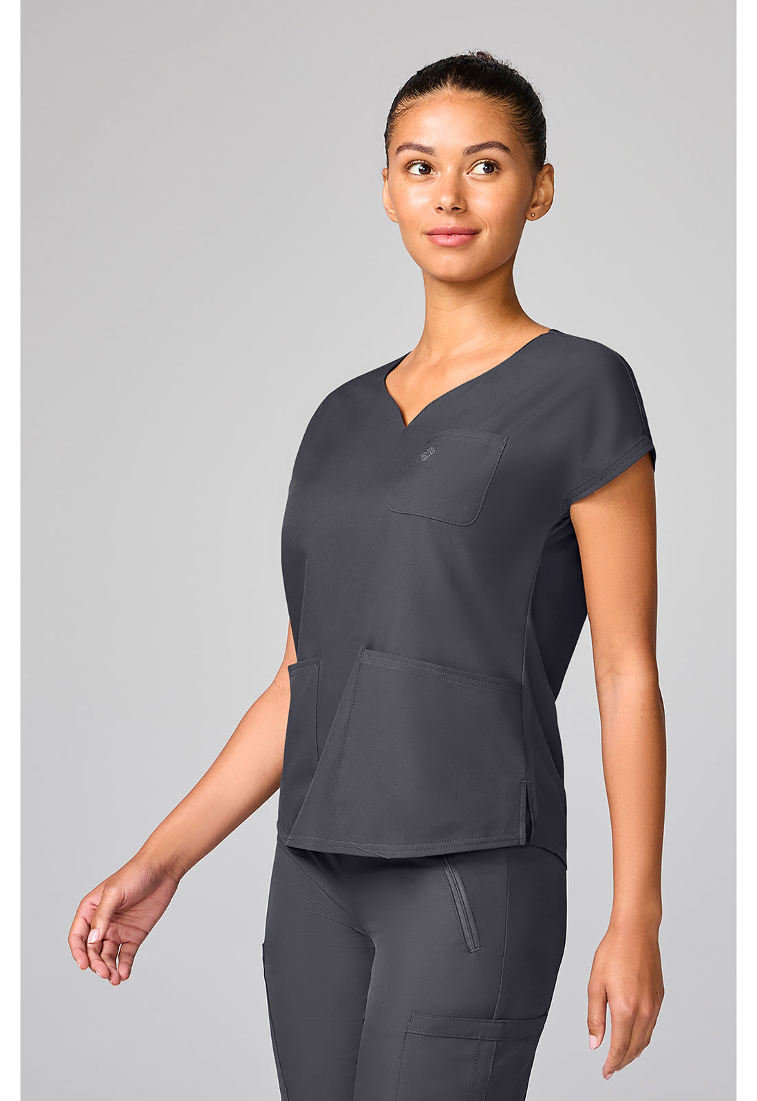 Insight MC00008 Women's Dolman Sleeve Scrub Top Pewter