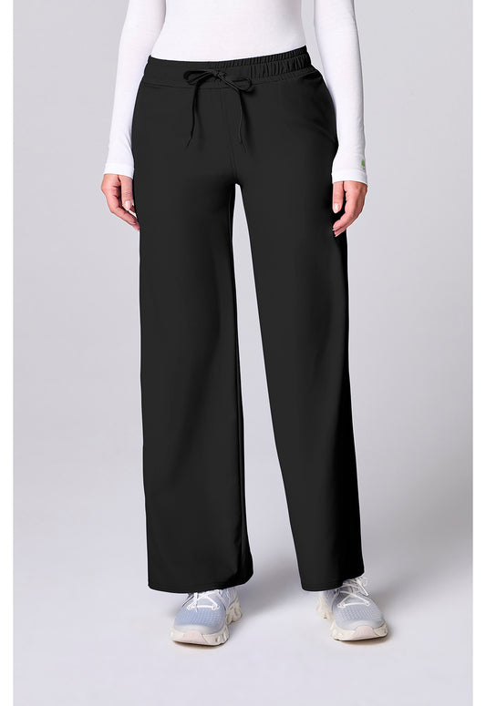 Insight MC00009 Women's Wide Leg Scrub Pants Black