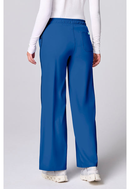 Insight MC00009 Women's Wide Leg Pintuck Scrub Pants Royal