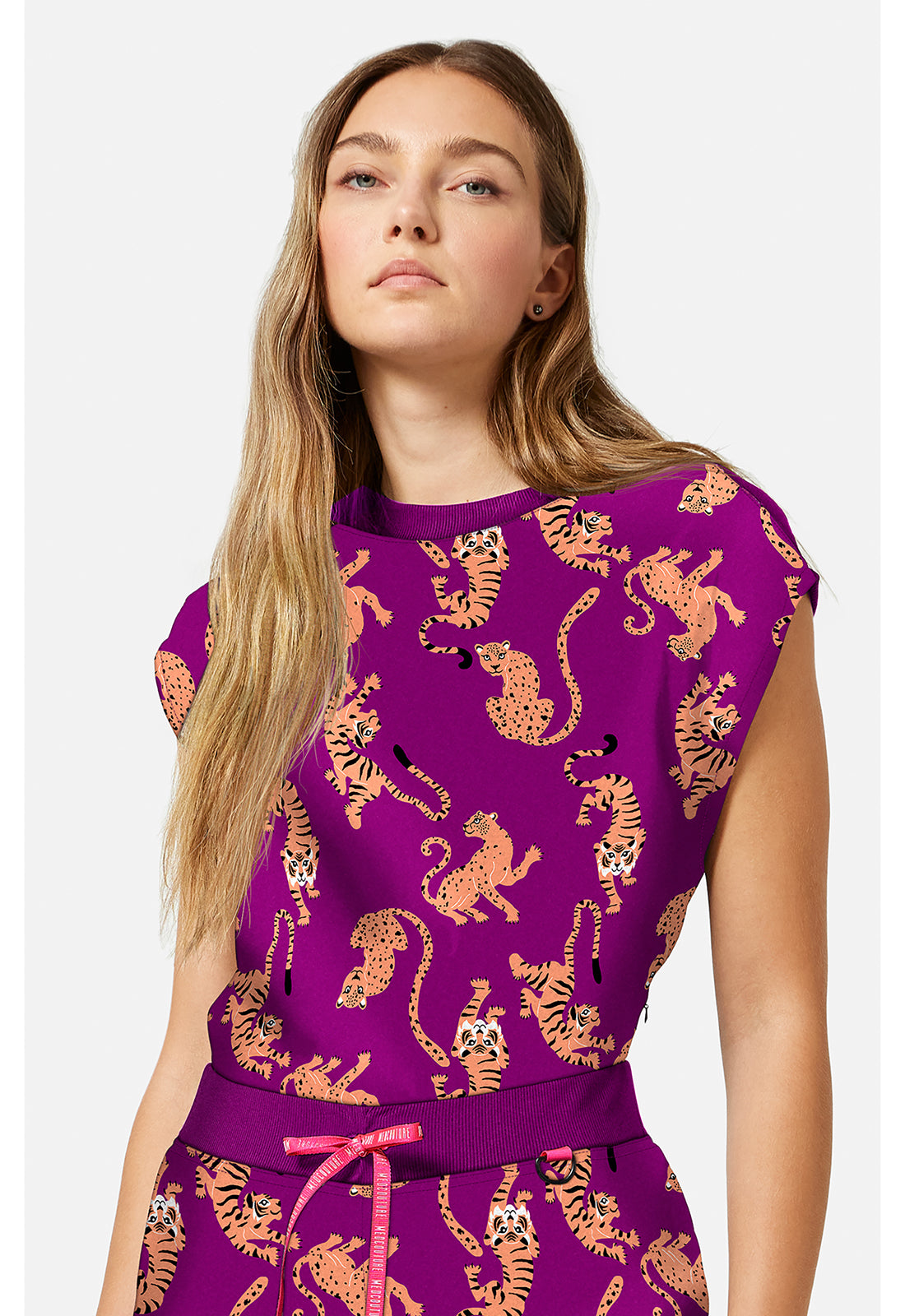 AMP MC00015 Printed Dolman Top Into The Wild