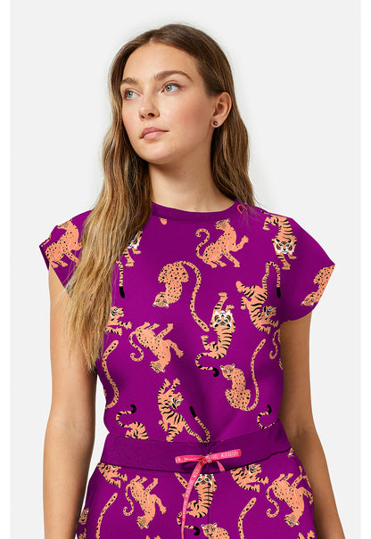 AMP MC00015 Printed Dolman Top Into The Wild